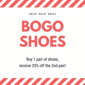 SALE!! BOGO on Shoes! 👢